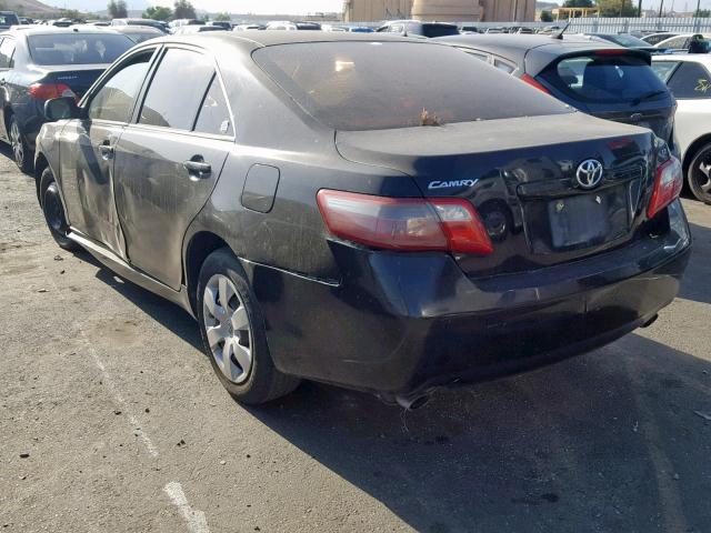 4T1BK46K77U003298 - 2007 TOYOTA CAMRY LE BLACK photo 3