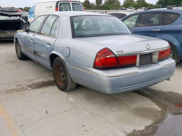 2MEFM74W61X665914 - 2001 MERCURY GRAND MARQ BLUE photo 3