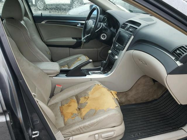 19UUA66208A049183 - 2008 ACURA TL GRAY photo 5