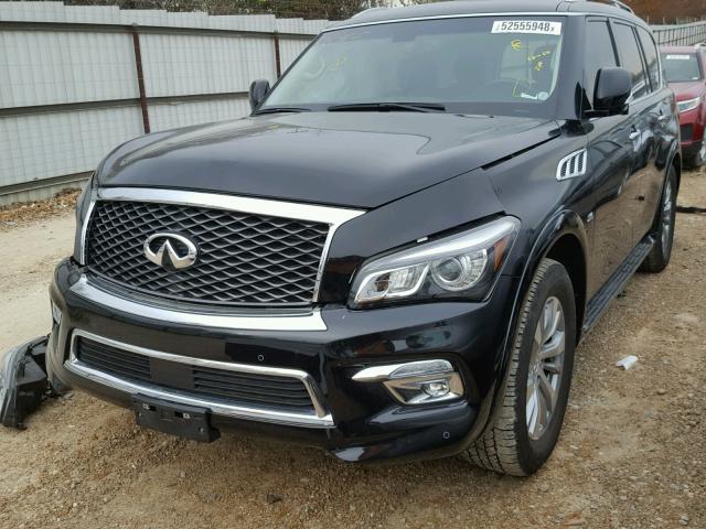 JN8AZ2NE9H9153756 - 2017 INFINITI QX80 BASE BLACK photo 2