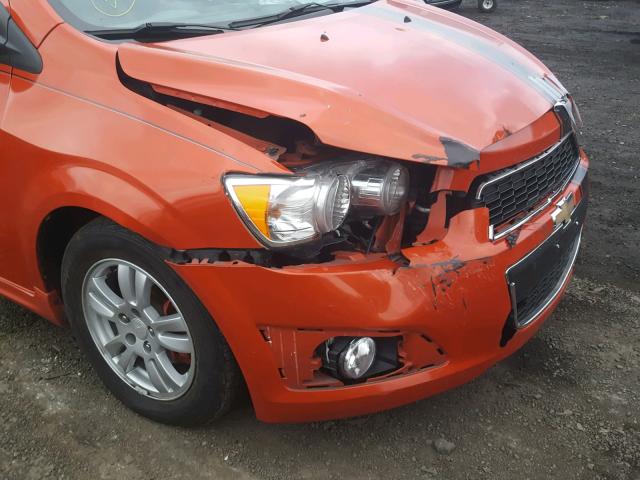 1G1JA5SH8C4227492 - 2012 CHEVROLET SONIC LS 橙色 照片 9