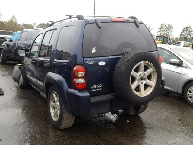 1J4GL58K17W523277 - 2007 JEEP LIBERTY LI BLUE photo 3