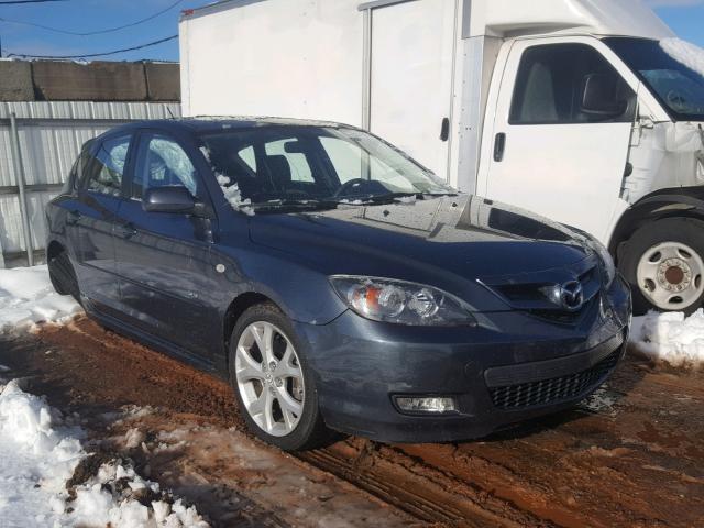 JM1BK344181144440 - 2008 MAZDA 3 HATCHBAC GRAY photo 1