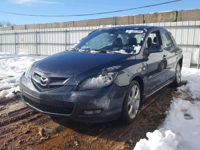 JM1BK344181144440 - 2008 MAZDA 3 HATCHBAC GRAY photo 2