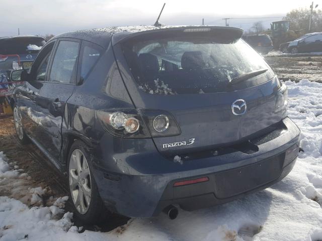 JM1BK344181144440 - 2008 MAZDA 3 HATCHBAC GRAY photo 3