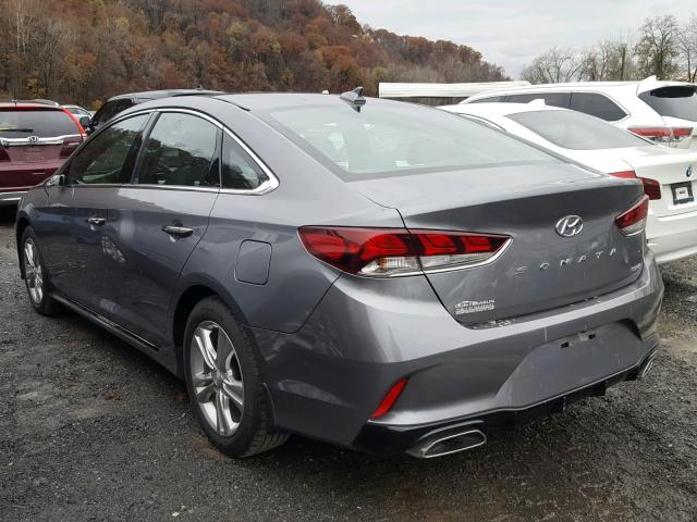 5NPE34AF8JH683299 - 2018 HYUNDAI SONATA SPO GRAY photo 3