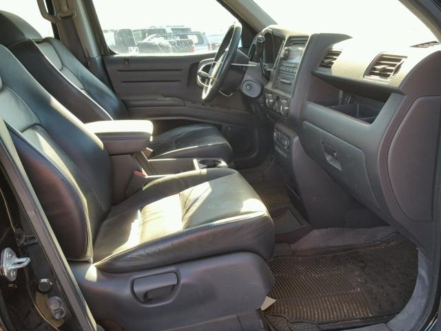 5FPYK1F59BB009300 - 2011 HONDA RIDGELINE BLACK photo 5