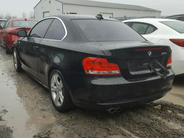 WBAUP7C5XCVP22254 - 2012 BMW 128 I BLACK photo 3