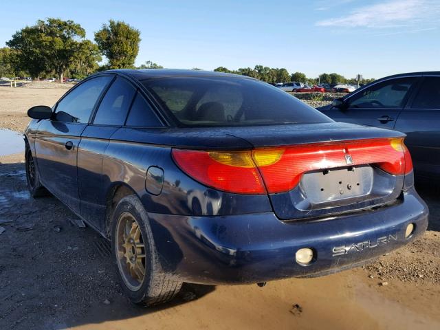 1G8ZP12811Z113121 - 2001 SATURN SC1 BLUE photo 3