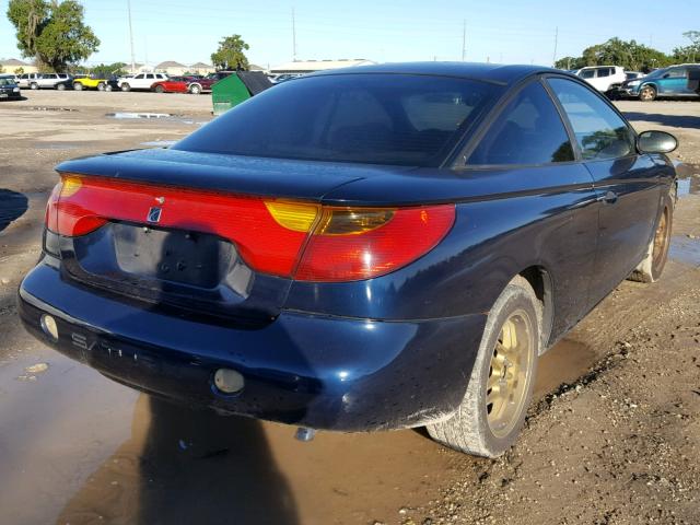 1G8ZP12811Z113121 - 2001 SATURN SC1 BLUE photo 4