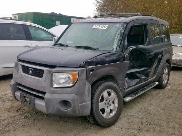 5J6YH28593L046771 - 2003 HONDA ELEMENT EX BLACK photo 2