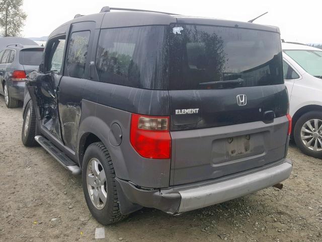 5J6YH28593L046771 - 2003 HONDA ELEMENT EX BLACK photo 3