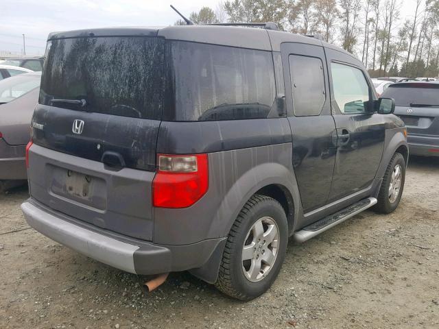 5J6YH28593L046771 - 2003 HONDA ELEMENT EX BLACK photo 4