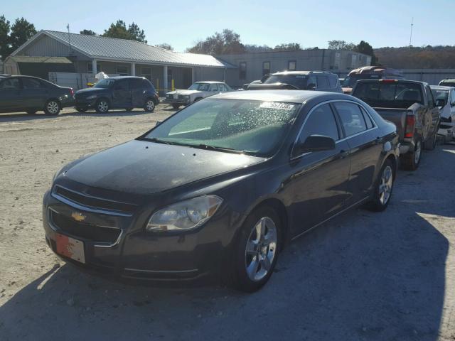 1G1ZC5EBXA4143840 - 2010 CHEVROLET MALIBU 1LT BLACK photo 2