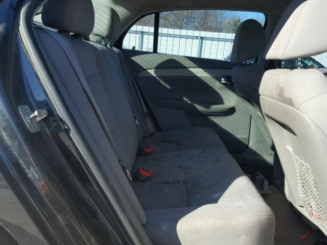 1G1ZC5EBXA4143840 - 2010 CHEVROLET MALIBU 1LT BLACK photo 6