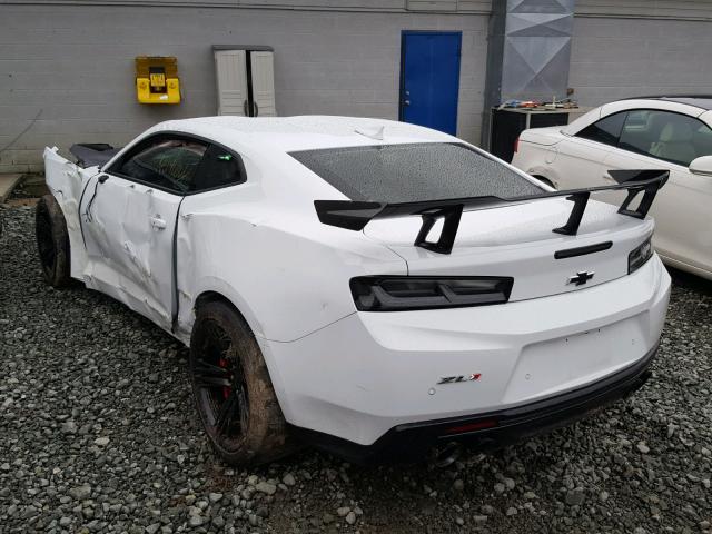 1G1FJ1R61J0140010 - 2018 CHEVROLET CAMARO ZL1 WHITE photo 3