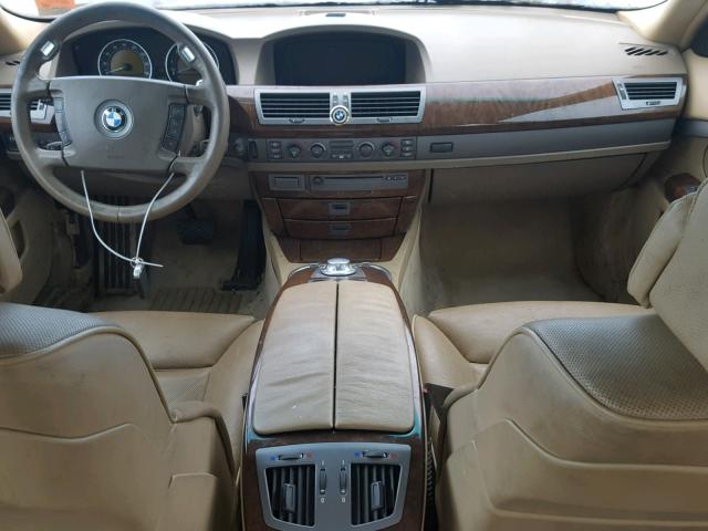 WBAGN63483DS43339 - 2003 BMW 745 LI GREEN photo 9