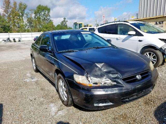 1HGCG32002A004801 - 2002 HONDA ACCORD SE BLACK photo 1