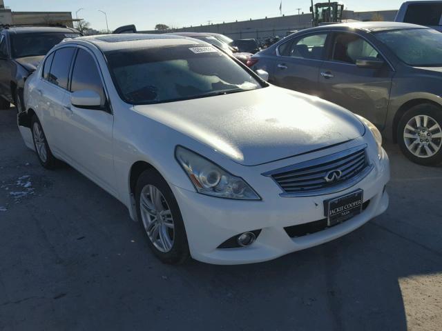 JN1CV6AR5AM461934 - 2010 INFINITI G37 WHITE photo 1