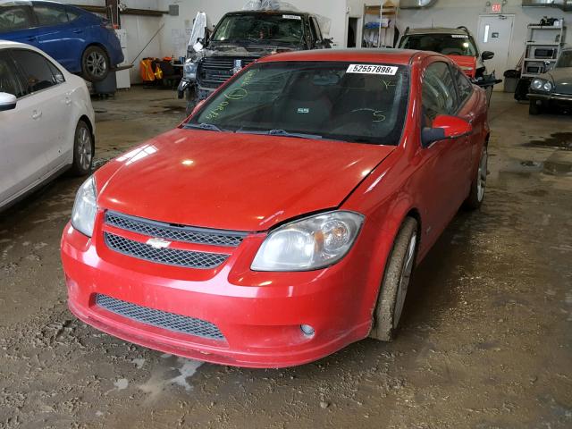 1G1AP18X097293399 - 2009 CHEVROLET COBALT SS RED photo 2