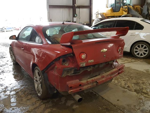 1G1AP18X097293399 - 2009 CHEVROLET COBALT SS RED photo 3