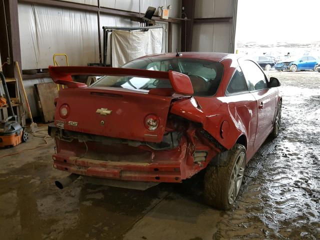 1G1AP18X097293399 - 2009 CHEVROLET COBALT SS RED photo 4