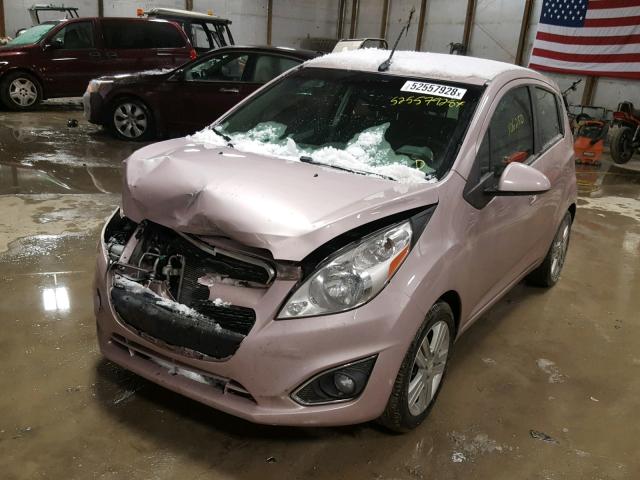 KL8CB6S91DC618253 - 2013 CHEVROLET SPARK LS PINK photo 2