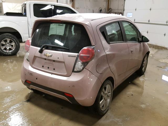 KL8CB6S91DC618253 - 2013 CHEVROLET SPARK LS PINK photo 4