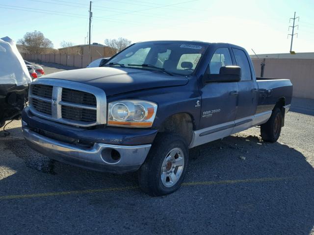 1D7KS28C86J246350 - 2006 DODGE RAM 2500 S BLUE photo 2