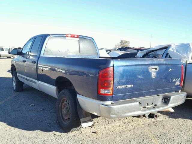 1D7KS28C86J246350 - 2006 DODGE RAM 2500 S BLUE photo 3