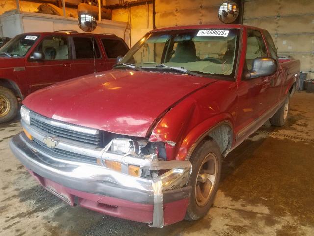 1GCCS1940W8116585 - 1998 CHEVROLET S TRUCK S1 RED photo 2