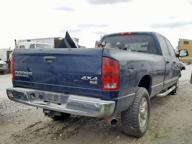 3D7KU28653G790709 - 2003 DODGE RAM 2500 S BLUE photo 4