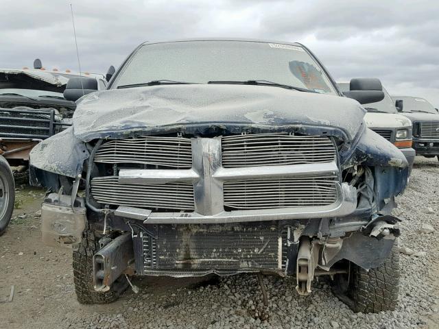 3D7KU28653G790709 - 2003 DODGE RAM 2500 S BLUE photo 9