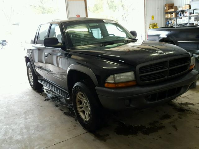 1B4HS38N32F191229 - 2002 DODGE DURANGO SP BLACK photo 1