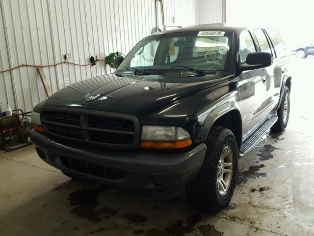 1B4HS38N32F191229 - 2002 DODGE DURANGO SP BLACK photo 2