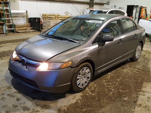 1HGFA16336L807703 - 2006 HONDA CIVIC DX V GRAY photo 2