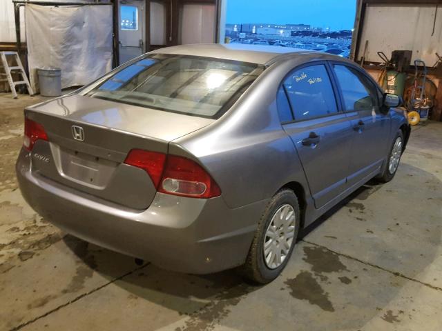 1HGFA16336L807703 - 2006 HONDA CIVIC DX V GRAY photo 4