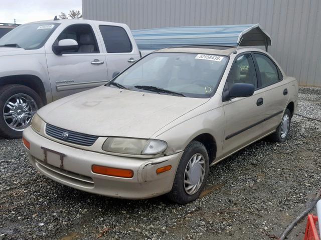 JM1BB1413T0313835 - 1996 MAZDA PROTEGE DX TAN photo 2