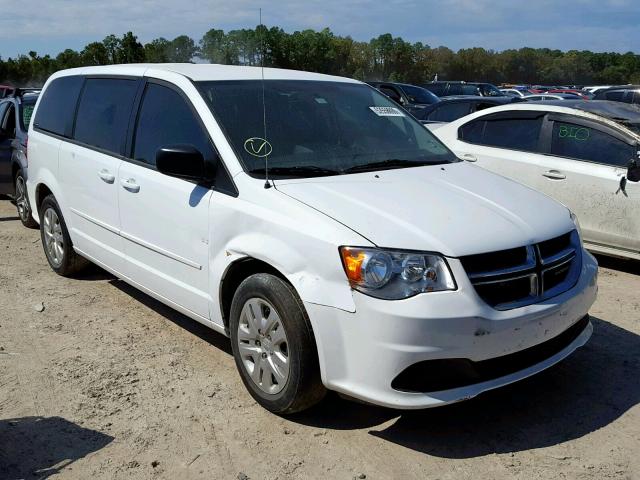 2C4RDGBG2HR725387 - 2017 DODGE GRAND CARA WHITE photo 1