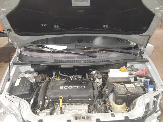 KL1TD5DE9BB201155 - 2011 CHEVROLET AVEO LS SILVER photo 7