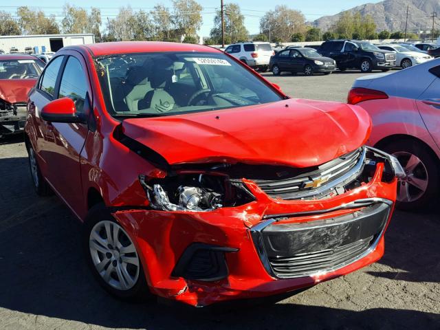 1G1JB5SG5J4112673 - 2018 CHEVROLET SONIC LS 红色 照片 1