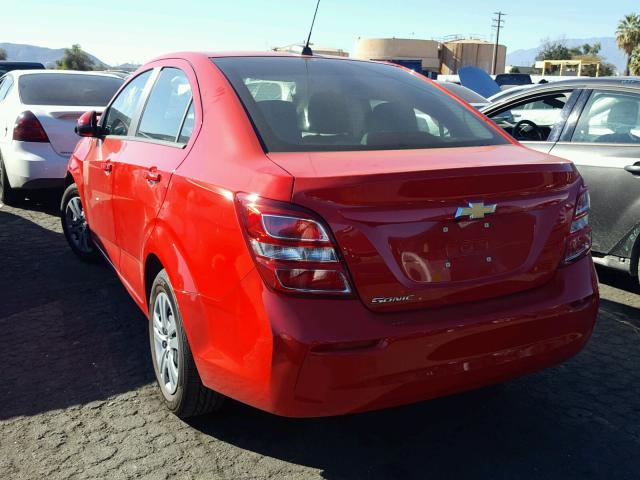 1G1JB5SG5J4112673 - 2018 CHEVROLET SONIC LS 红色 照片 3