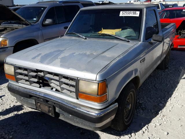 1FTCR10AXMUD29417 - 1991 FORD RANGER SILVER photo 2