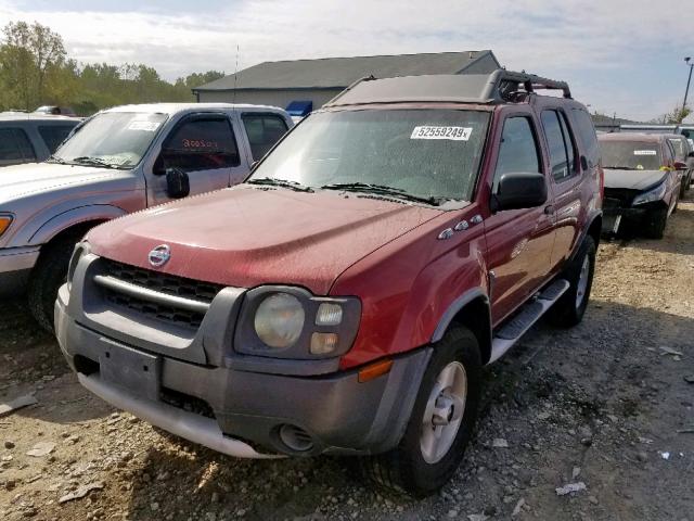 5N1ED28Y02C532569 - 2002 NISSAN XTERRA XE MAROON photo 2