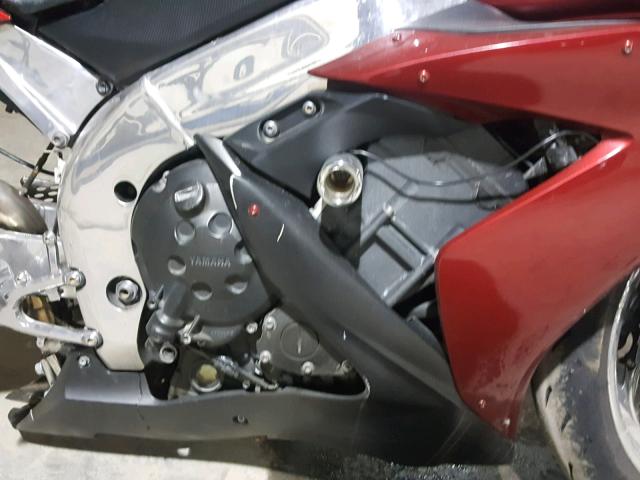 JYARN13E64A000960 - 2004 YAMAHA YZFR1 BURGUNDY photo 7