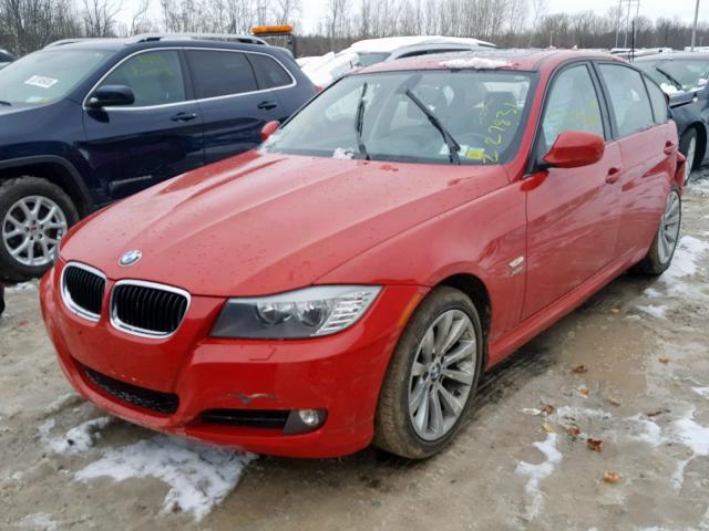 WBAPK5C55BF123125 - 2011 BMW 328 XI SUL RED photo 2