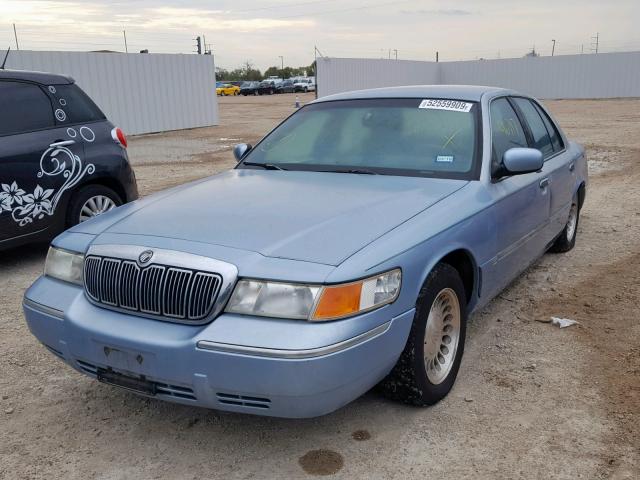 2MEFM75W1YX643148 - 2000 MERCURY GRAND MARQ BLUE photo 2