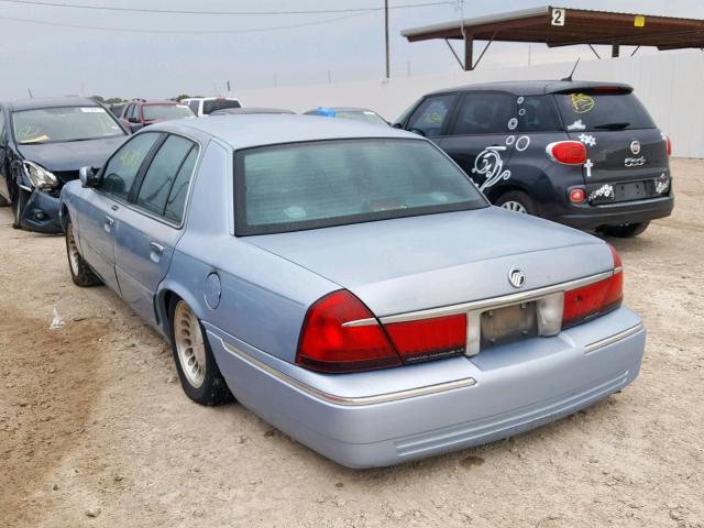 2MEFM75W1YX643148 - 2000 MERCURY GRAND MARQ BLUE photo 3