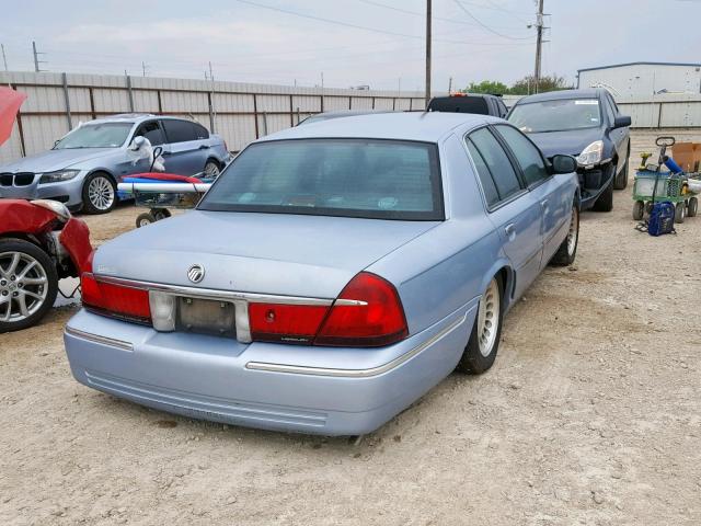 2MEFM75W1YX643148 - 2000 MERCURY GRAND MARQ BLUE photo 4