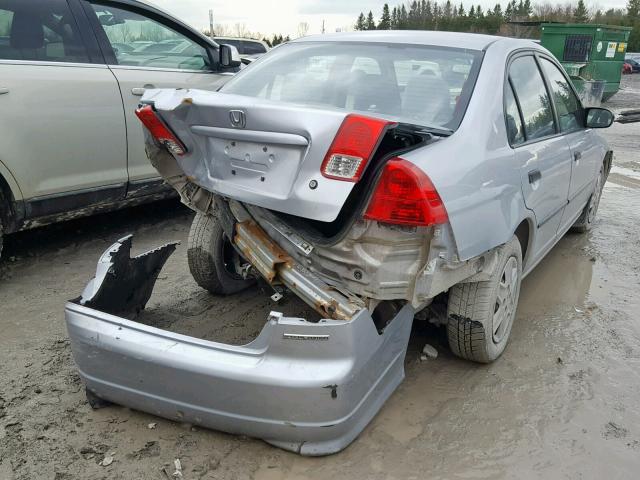 2HGES16394H915052 - 2004 HONDA CIVIC DX V SILVER photo 4